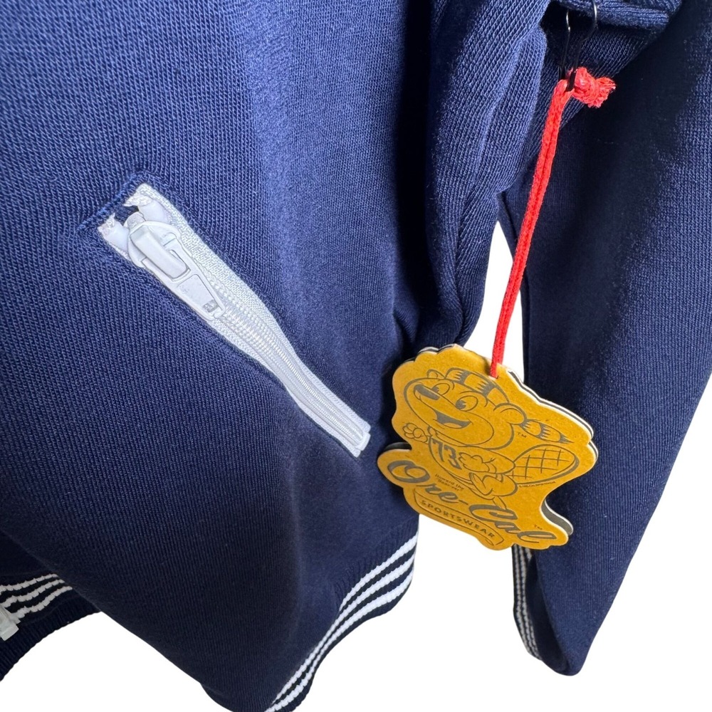 Ore-Cal Westwood Navy Zip Track Jacket Women's Large NWT Retro Athletic Style - Picture 3 of 6